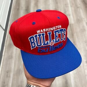 Mitchell & Ness Washington Bullets Team Arch snapback hat Blue Red B10
